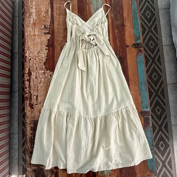 NWT Jessica Simpson Linen Blend Tiered Dress Size XS - Picture 10 of 13